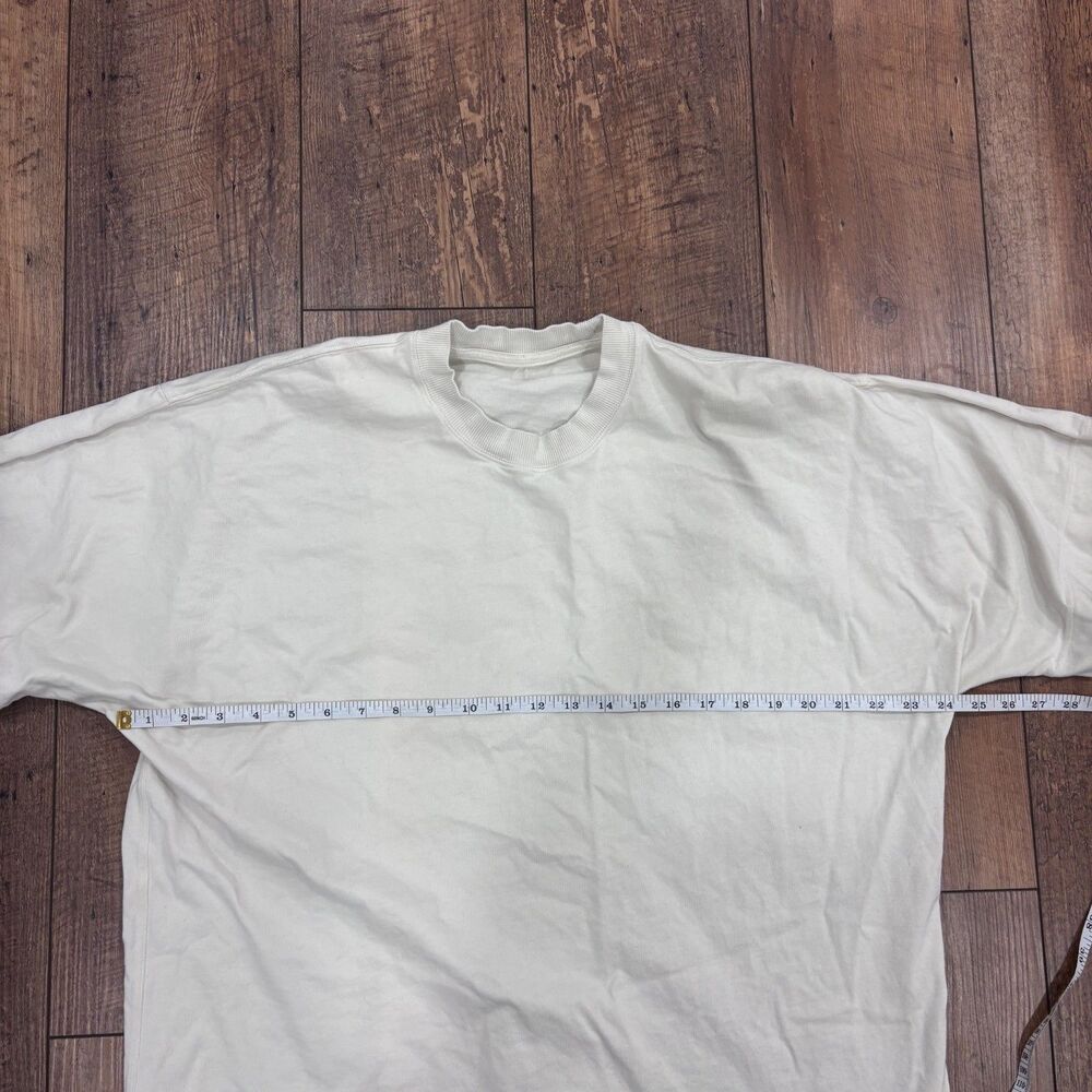Lululemon Relaxed-Fit Cotton Jersey T-Shirt Bone (First Release) Women's XL READ - Picture 7 of 9